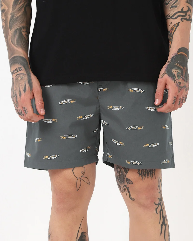 بيواكوف Men's Grey All Over Printed Boxers